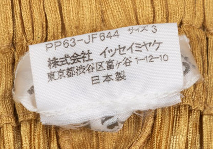 PLEATS PLEASE Pleated Straight Pants Mustard Size 3