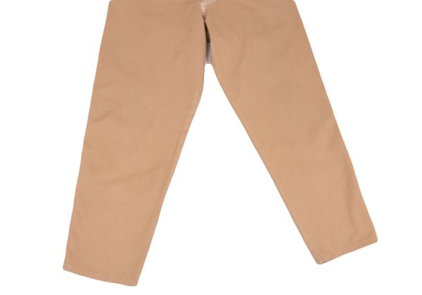 JUNIOR GAULTIER Sashiko Cotton Tapered Pants Beige Size 48