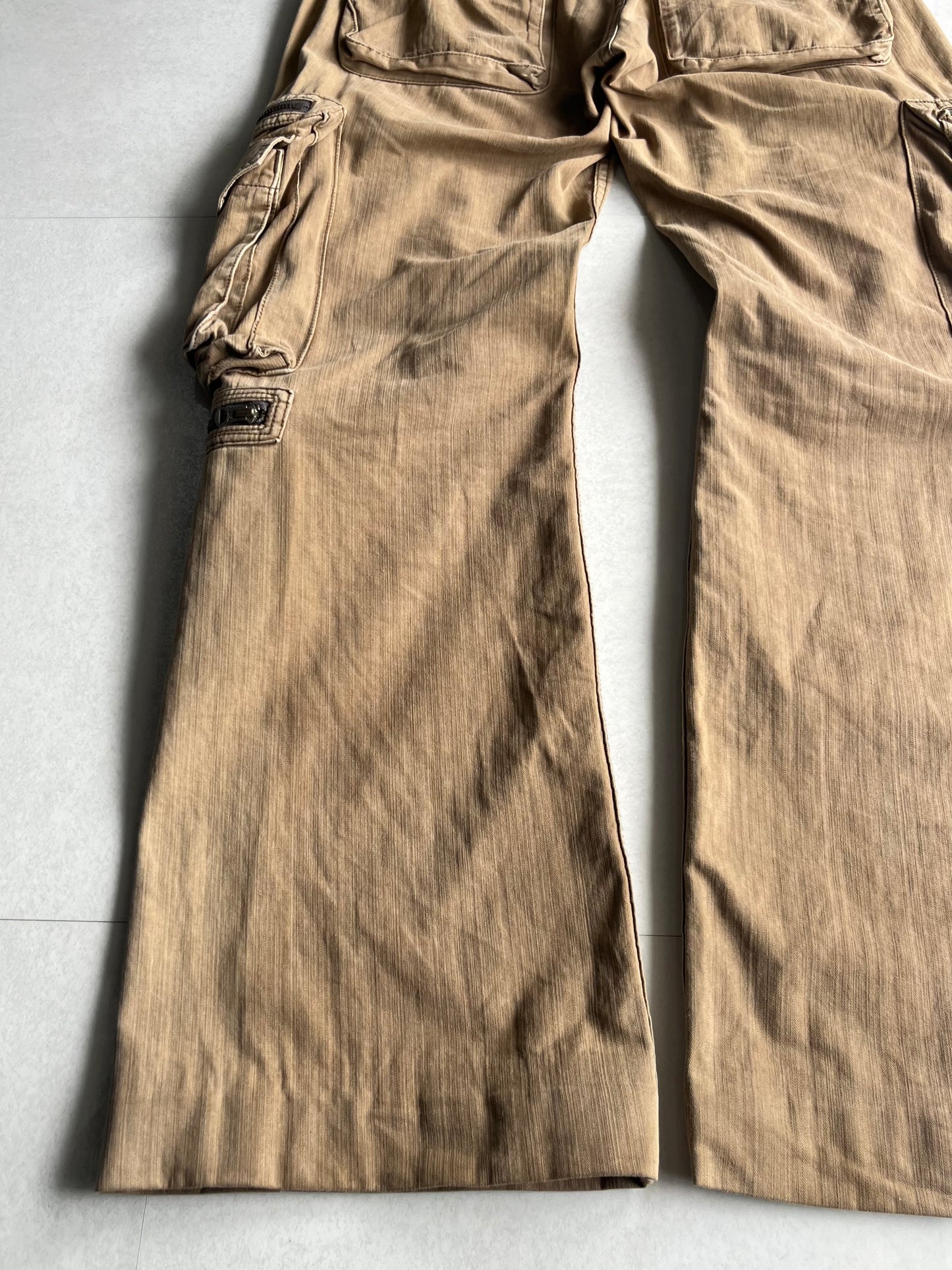 Vintage Y2K Gimmick Cargo Pants Beige Size 40
