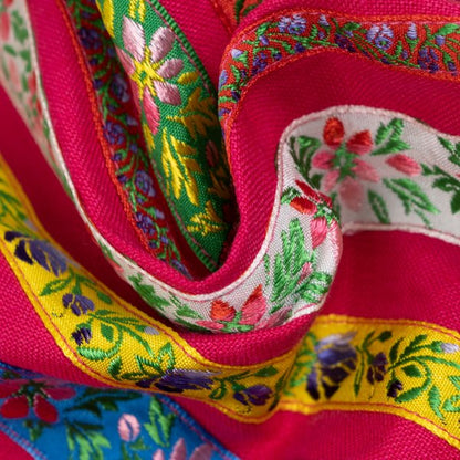 KENZO Linen Floral Taping Bustier Pink Multi Size 36