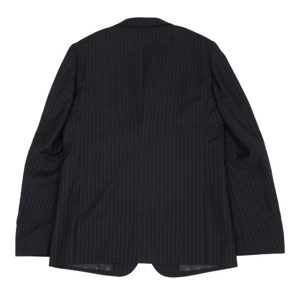 COMME des GARCONS HOMME DEUX Mohair Wool Black Navy Jacket Size L