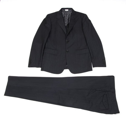 COMME des GARCONS HOMME DEUX Mohair Wool Black Navy Jacket Size L