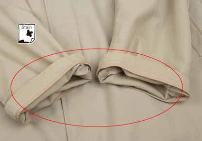 Y's for men Wool Nylon Zip-Up Stand Long Jacket Size M
