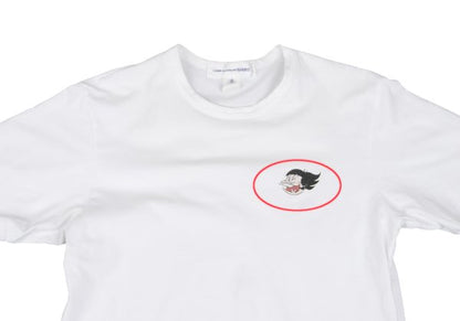 COMME des GARCONS SHIRT Iyami Print T-Shirt White Size M