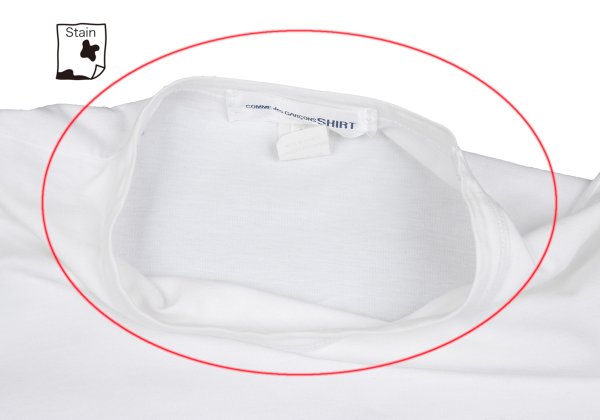 COMME des GARCONS SHIRT Iyami Print T-Shirt White Size M