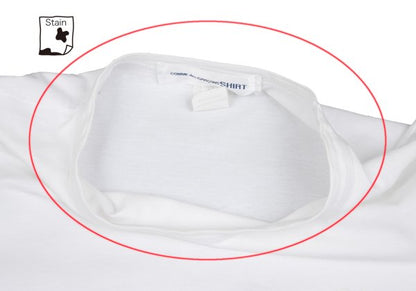 COMME des GARCONS SHIRT Iyami Print T-Shirt White Size M