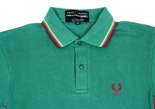COMME des GARCONS SHIRT x Fred Perry Pique Polo Mint Size XS