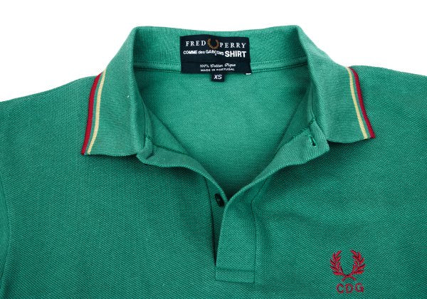 COMME des GARCONS SHIRT x Fred Perry Pique Polo Mint Size XS