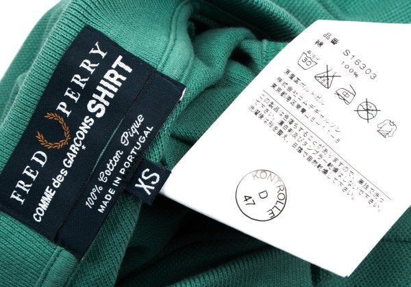 COMME des GARCONS SHIRT x Fred Perry Pique Polo Mint Size XS