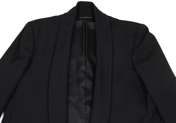 Yohji Yamamoto POUR HOMME Wool Gabardine Jacket Black Size 2
