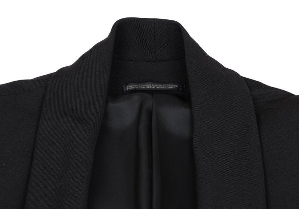 Yohji Yamamoto POUR HOMME Wool Gabardine Jacket Black Size 2