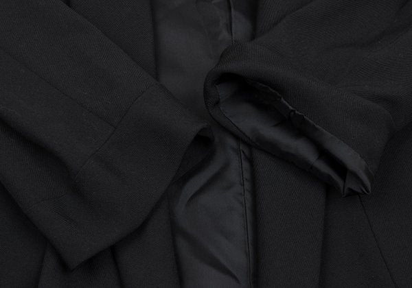 Yohji Yamamoto POUR HOMME Wool Gabardine Jacket Black Size 2