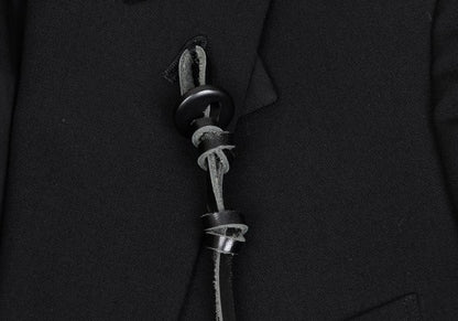 Yohji Yamamoto POUR HOMME Wool Gabardine Jacket Black Size 3