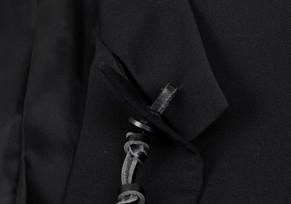 Yohji Yamamoto POUR HOMME Wool Gabardine Jacket Black Size 3