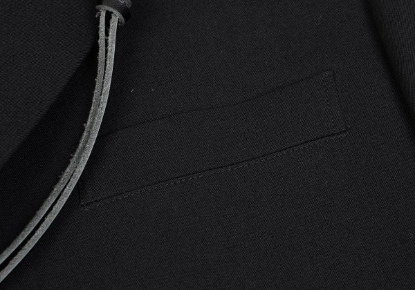 Yohji Yamamoto POUR HOMME Wool Gabardine Jacket Black Size 3