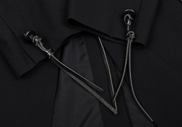 Yohji Yamamoto POUR HOMME Wool Gabardine Jacket Black Size 3