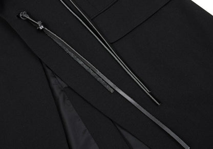 Yohji Yamamoto POUR HOMME Wool Gabardine Jacket Black Size 3
