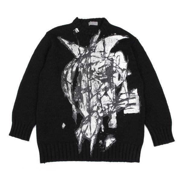 Yohji Yamamoto POUR HOMME Madness Sweater Black Size 3