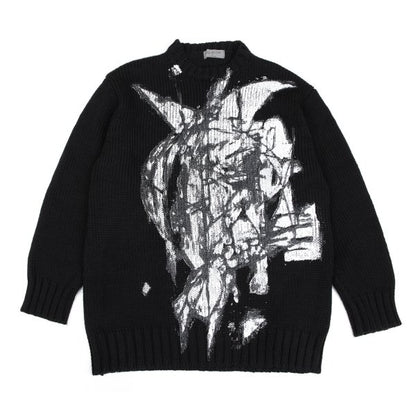 Yohji Yamamoto POUR HOMME Madness Sweater Black Size 3