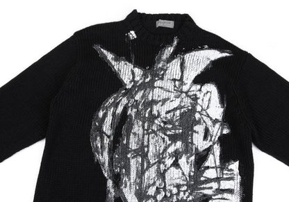 Yohji Yamamoto POUR HOMME Madness Sweater Black Size 3