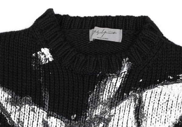 Yohji Yamamoto POUR HOMME Madness Sweater Black Size 3
