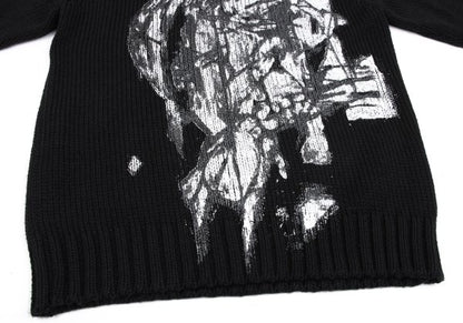 Yohji Yamamoto POUR HOMME Madness Sweater Black Size 3
