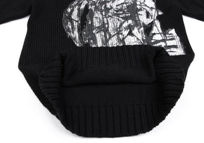 Yohji Yamamoto POUR HOMME Madness Sweater Black Size 3