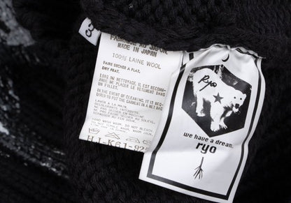Yohji Yamamoto POUR HOMME Madness Sweater Black Size 3