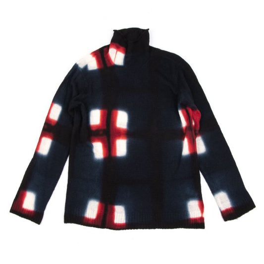 Yohji Yamamoto POUR HOMME 08AW Garment Dyed Knit Navy Size 3