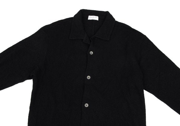 Yohji Yamamoto POUR HOMME Wool Garment Knit Black Size 2