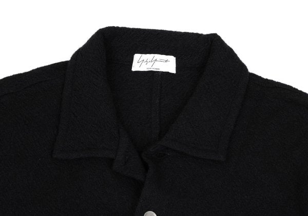 Yohji Yamamoto POUR HOMME Wool Garment Knit Black Size 2