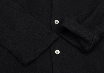 Yohji Yamamoto POUR HOMME Wool Garment Knit Black Size 2