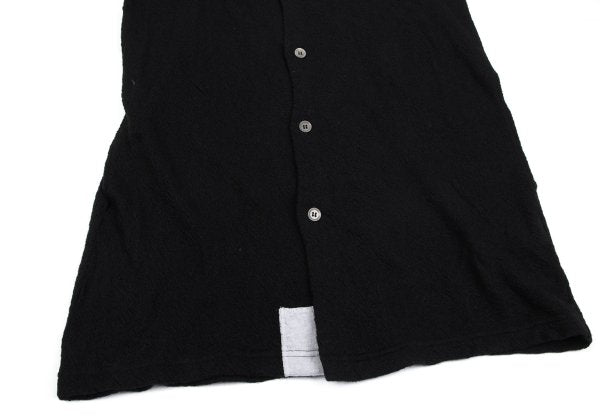 Yohji Yamamoto POUR HOMME Wool Garment Knit Black Size 2