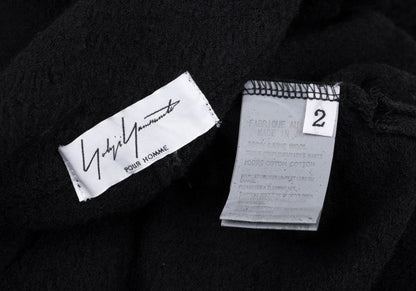 Yohji Yamamoto POUR HOMME Wool Garment Knit Black Size 2