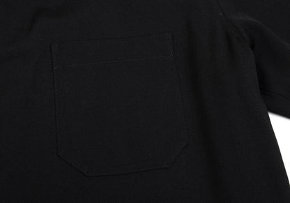 Yohji Yamamoto POUR HOMME Wool Gabardine Shirt Black Size 3