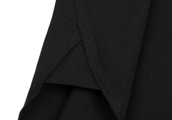 Yohji Yamamoto POUR HOMME Wool Gabardine Shirt Black Size 3