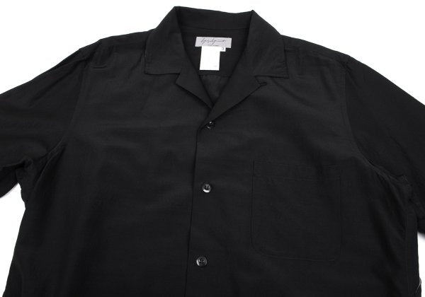 Yohji Yamamoto POUR HOMME Silk Blend Shirt Black Size 3