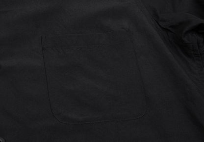 Yohji Yamamoto POUR HOMME Silk Blend Shirt Black Size 3