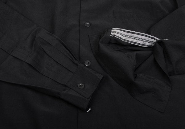 Yohji Yamamoto POUR HOMME Silk Blend Shirt Black Size 3