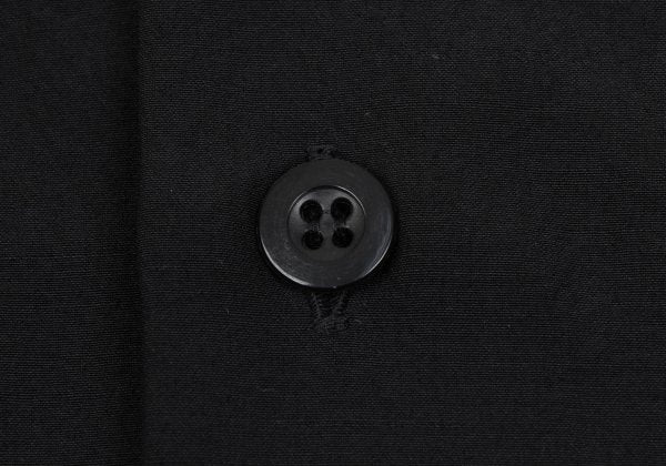 Yohji Yamamoto POUR HOMME Silk Blend Shirt Black Size 3
