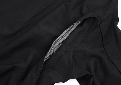 Yohji Yamamoto POUR HOMME Silk Blend Shirt Black Size 3