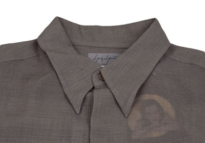 Yohji Yamamoto POUR HOMME Saeko Tsumura Shirt Greige Size 3