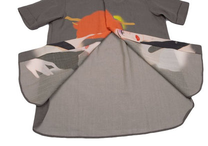 Yohji Yamamoto POUR HOMME Saeko Tsumura Shirt Greige Size 3