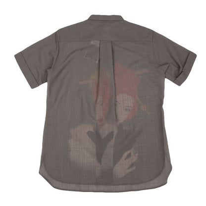 Yohji Yamamoto POUR HOMME Saeko Tsumura Shirt Greige Size 3