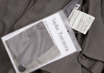 Yohji Yamamoto POUR HOMME Saeko Tsumura Shirt Greige Size 3