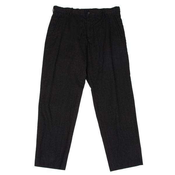 Yohji Yamamoto POUR HOMME Linen Cotton Pants Black Size 3