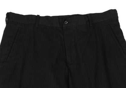 Yohji Yamamoto POUR HOMME Linen Cotton Pants Black Size 3