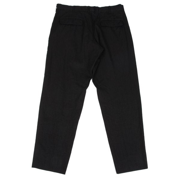 Yohji Yamamoto POUR HOMME Linen Cotton Pants Black Size 3
