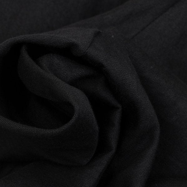 Yohji Yamamoto POUR HOMME Linen Cotton Pants Black Size 3