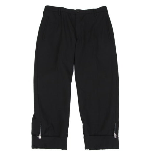 Yohji Yamamoto POUR HOMME Wool Gabardine Pants Black Size 3